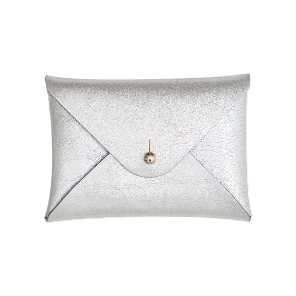Card Holder Leather Handmade Silver | Ladicani Design