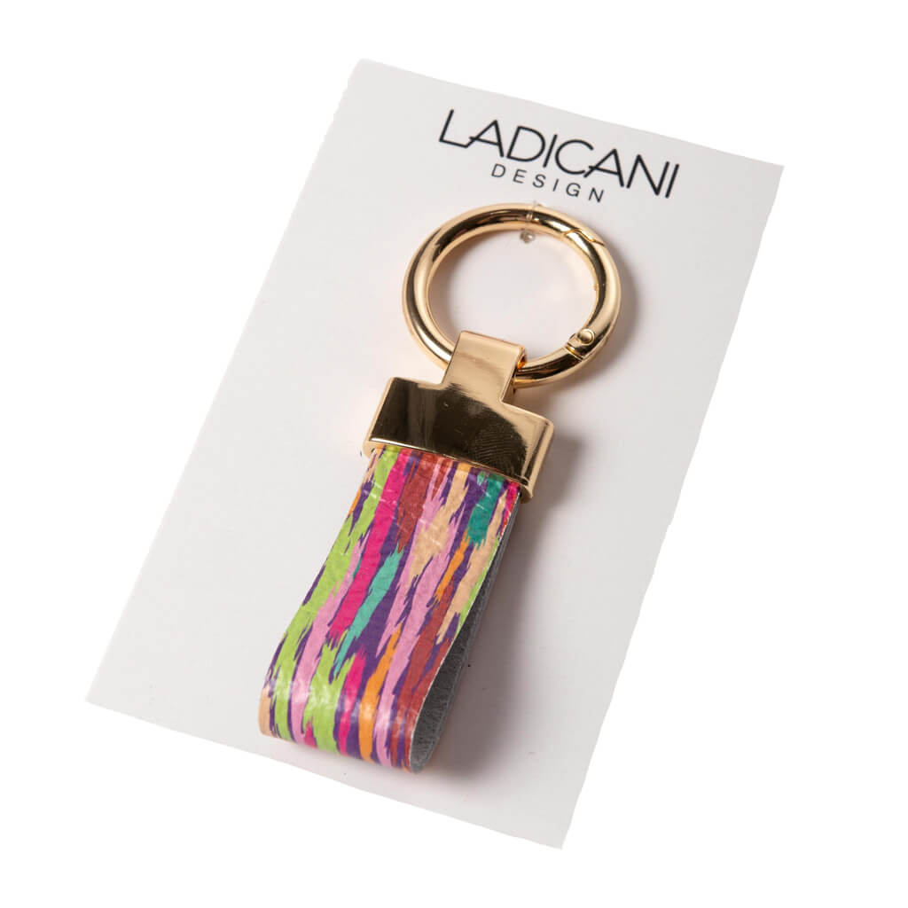 Leather Keychain Handmade Psychedelic | Ladicani Design