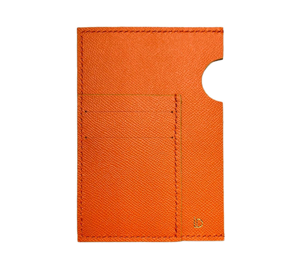 Passport Cover Leather Handmade Orange | Ladicani Design