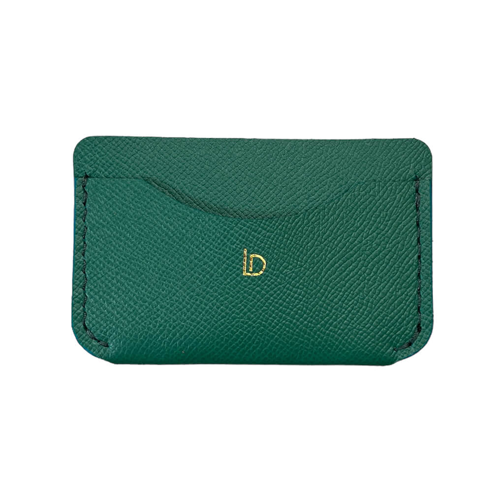 Slim Wallet Leather Handmade Green | Ladicani Design