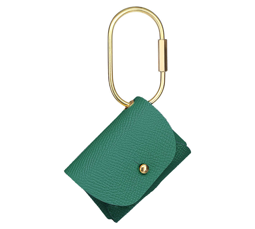 Airpods Pro Leather Case Handmade Green | Ladicani Design
