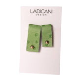 Cord Organizer Leather Handmade Green Dots | Ladicani Design