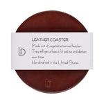 Handmade Leather Coasters Brown Package | Ladicani Design
