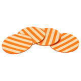 Handmade Leather Coasters Orange | Ladicani Design