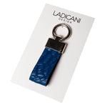 Leather Keychain Handmade Blue Scaled | Ladicani Design