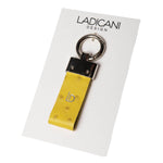 Leather Keychain Handmade Yellow Dots | Ladicani Design