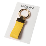 Leather Keychain Handmade Yellow | Ladicani Design