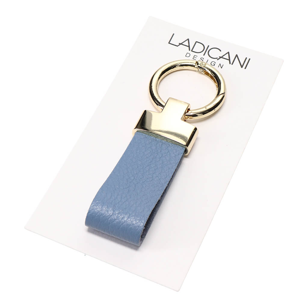 Leather Keychain Handmade Blue | Ladicani Design