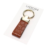 Leather Keychain Handmade Brown Scaled | Ladicani Design
