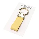 Leather Keychain Handmade Pale Yellow | Ladicani Design