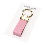 Leather Keychain Handmade Pink Dots | Ladicani Design