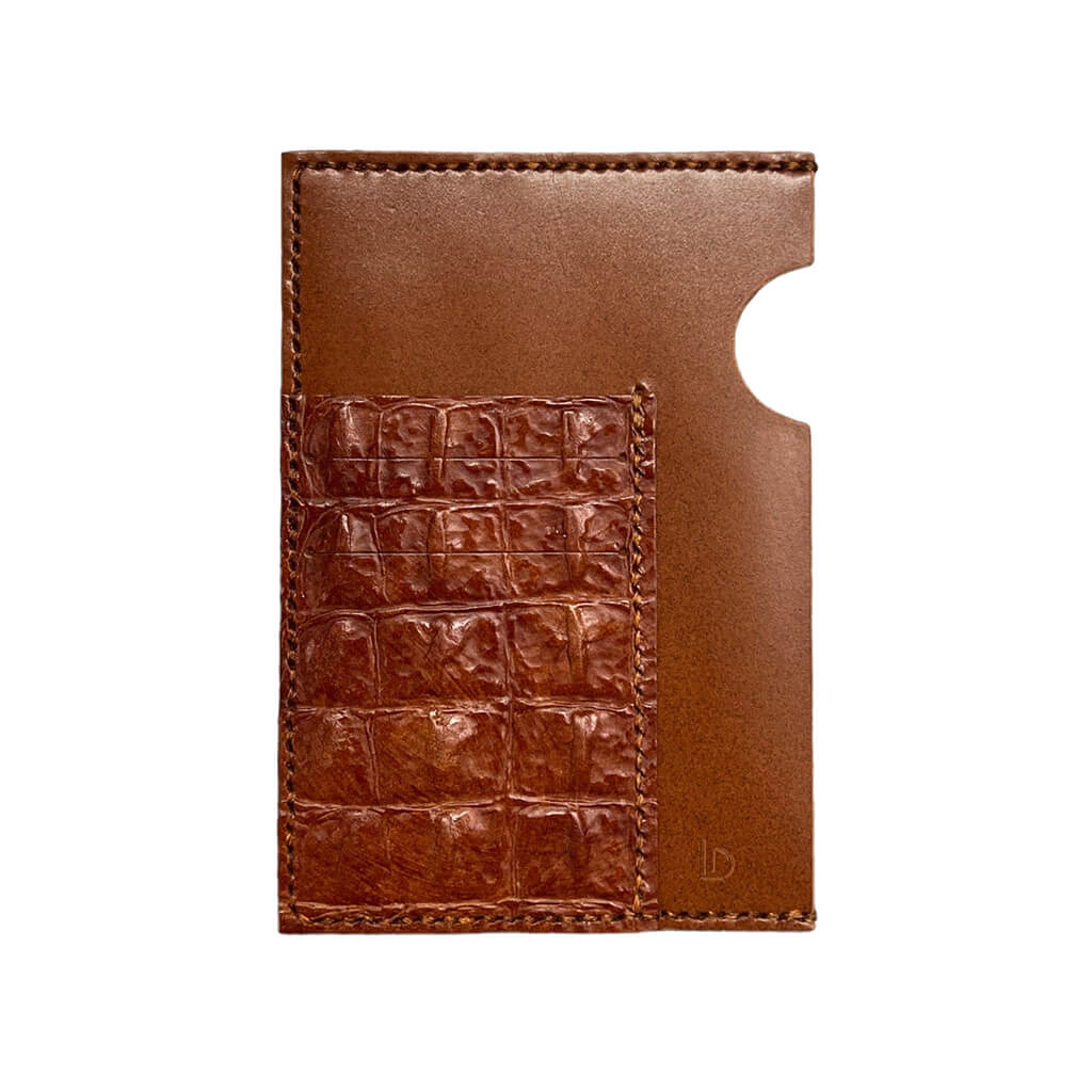 Passport Cover Leather Handmade Brown Scaled Combo | Ladicani Design