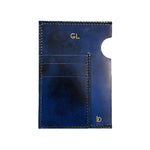 Passport Cover Leather Handmade Dark Blue | Ladicani Design