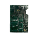 Passport Cover Leather Handmade Dark Green Scaled | Ladicani Design