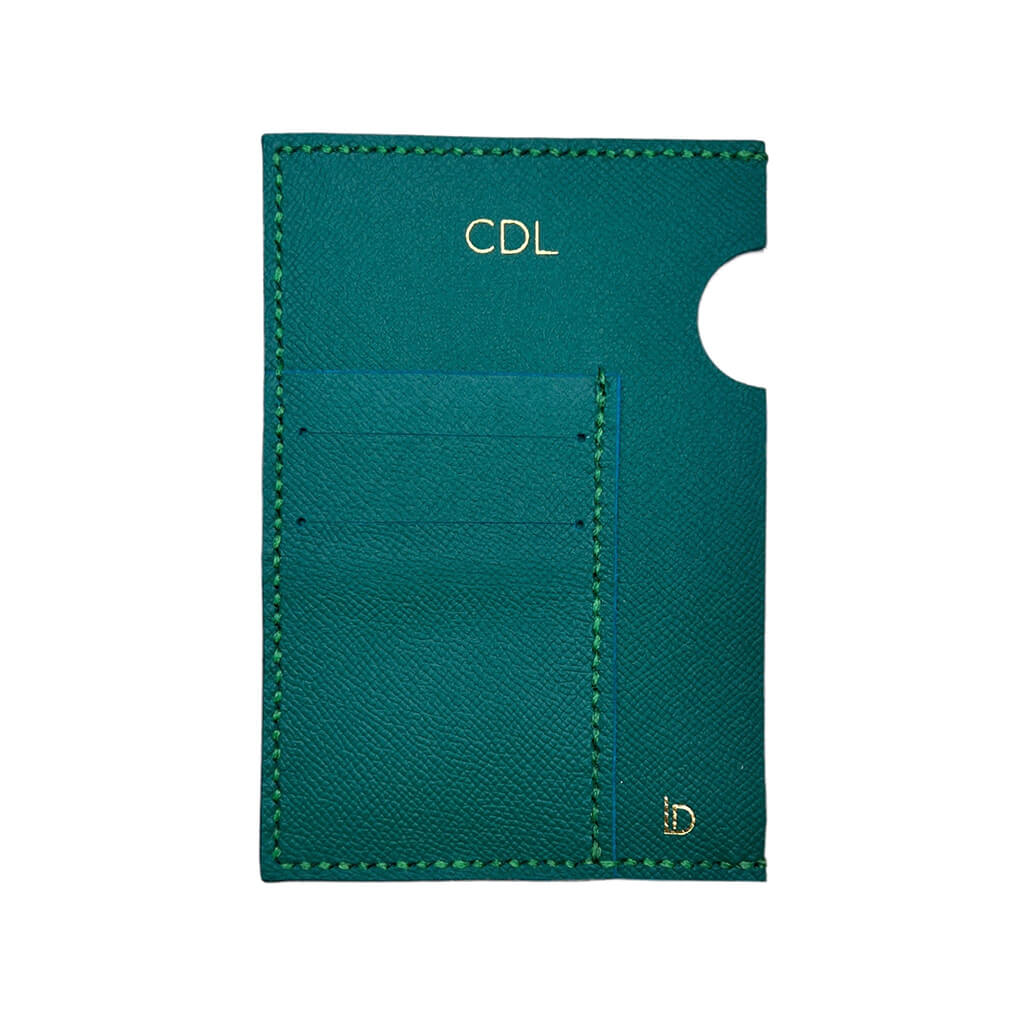 Passport Cover Leather Handmade Green | Ladicani Design