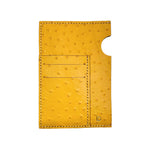 Passport Cover Leather Handmade Mustard Dots | Ladicani Design