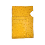 Passport Cover Leather Handmade Mustard Dots | Ladicani Design