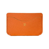 Slim Wallet Leather Handmade Orange | Ladicani Design